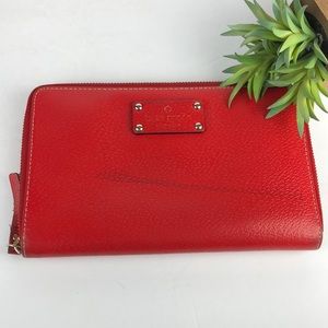 Kate Spade Vibrant Red Leather Wallet